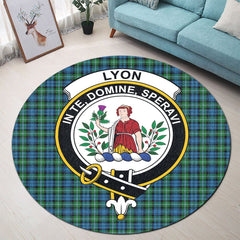 Lyon Tartan Crest Round Rug