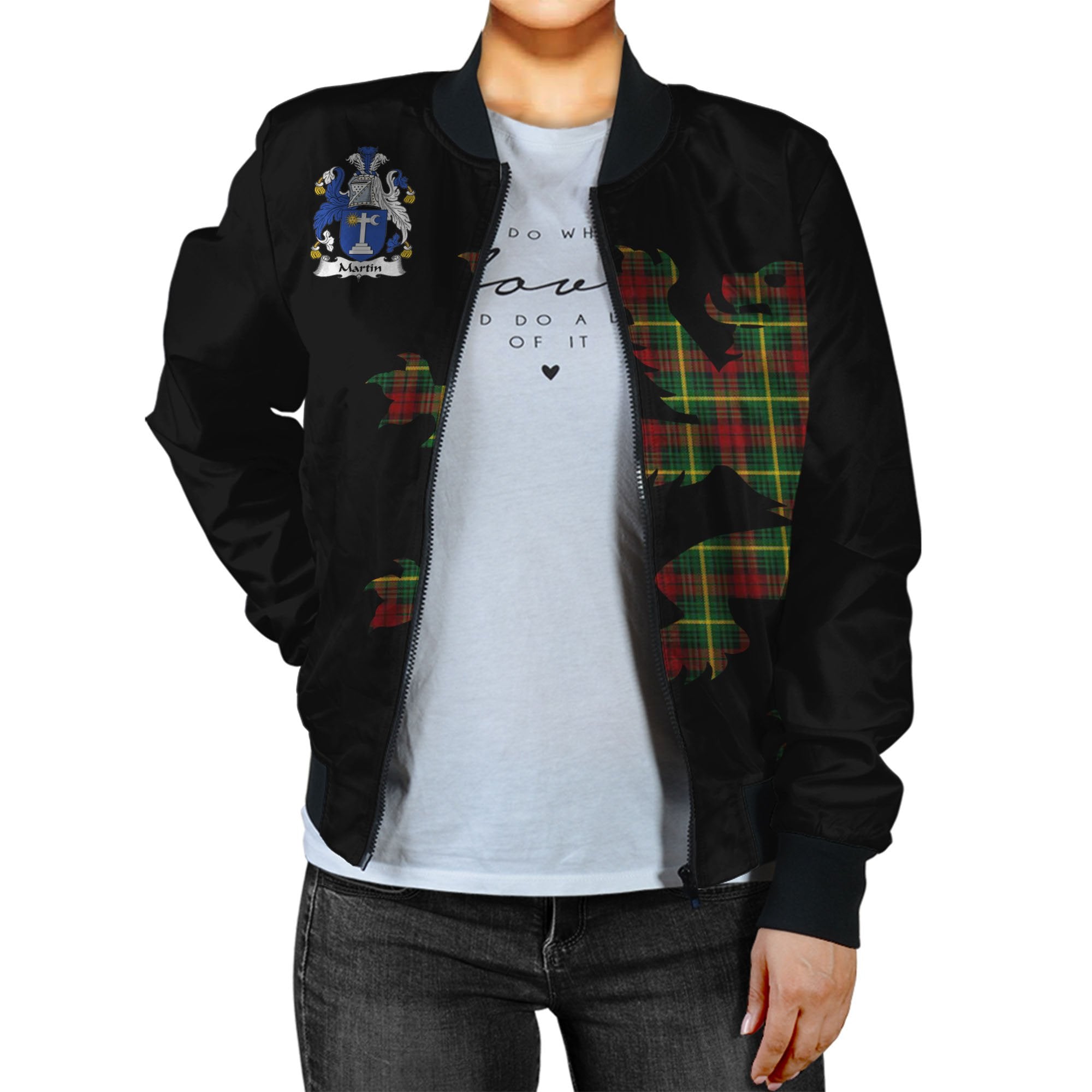 Martin Tartan Bomber Jacket Lion & Thistle