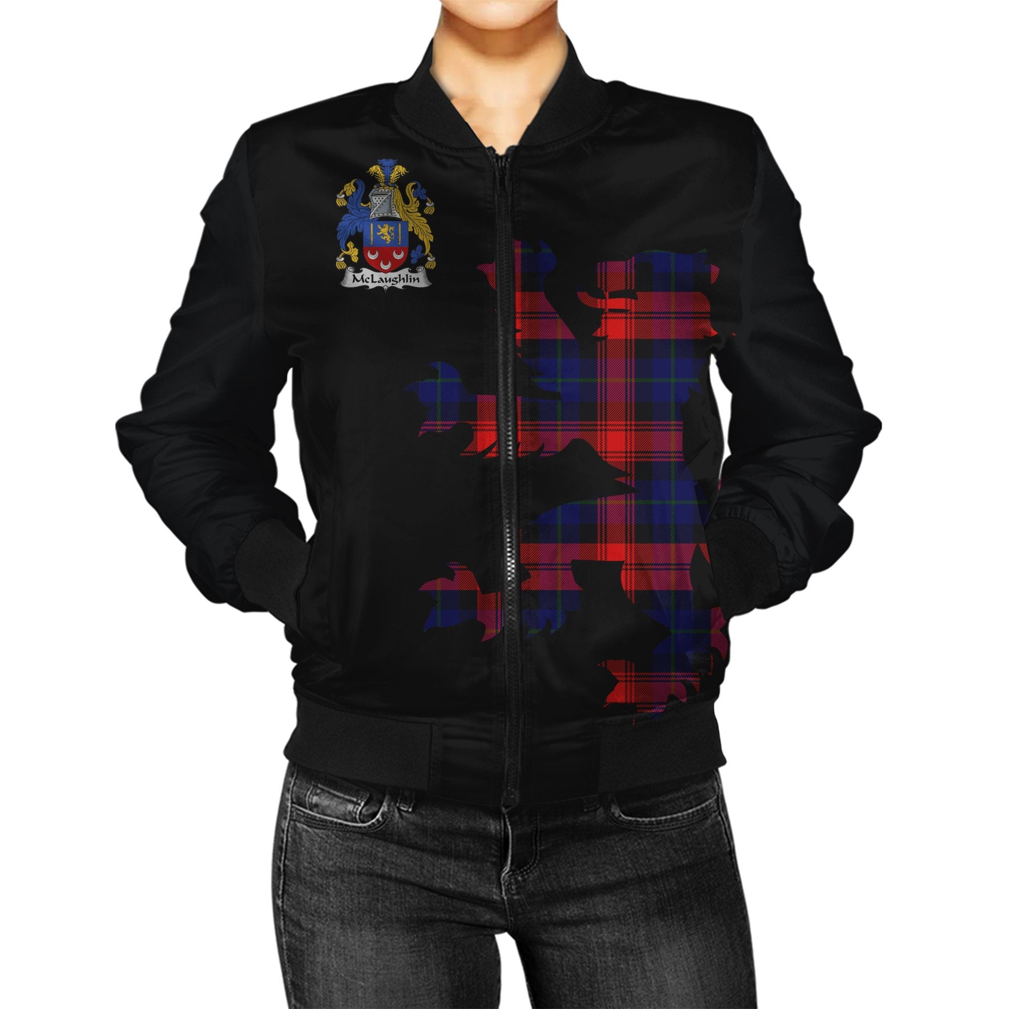 McLaughlin Tartan Bomber Jacket Lion & Thistle