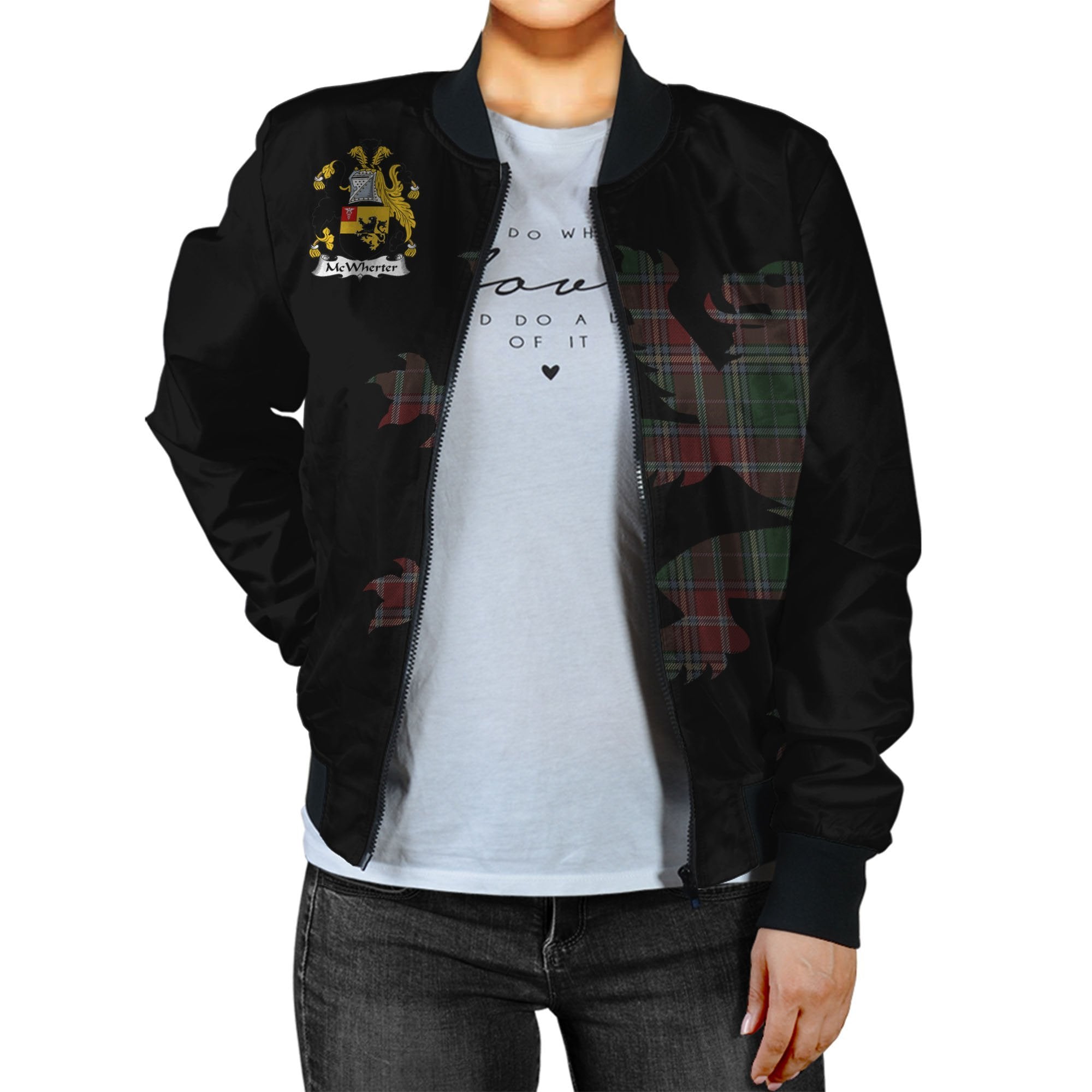 McWhirter Tartan Bomber Jacket Lion & Thistle