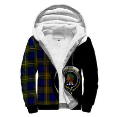 Muir Ancient Tartan Crest Sherpa Hoodie - Circle Style