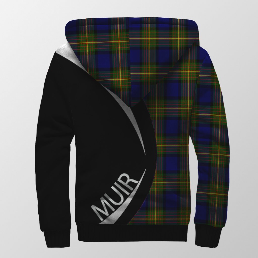 Muir Ancient Tartan Crest Sherpa Hoodie - Circle Style