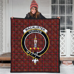 MacAlister Gourlay Tartan Crest Quilt