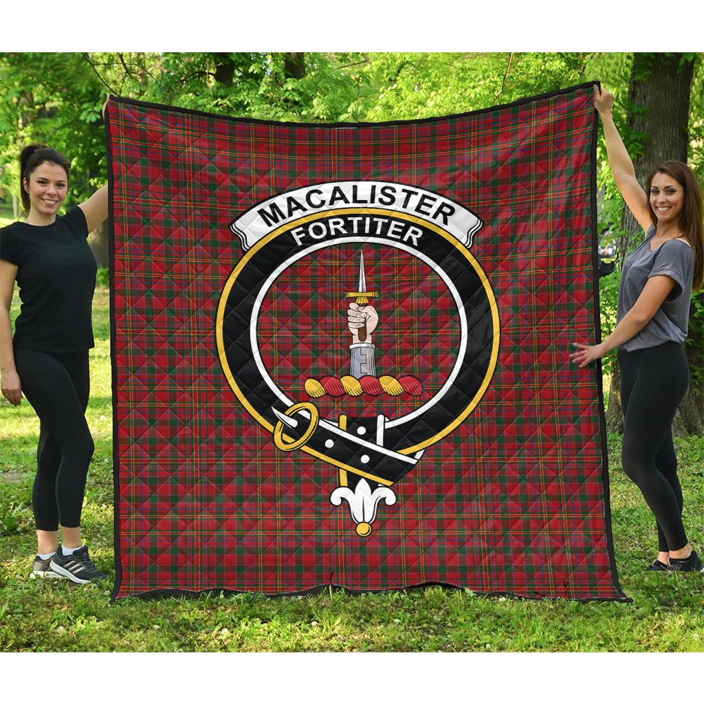 MacAlister Gourlay Tartan Crest Quilt