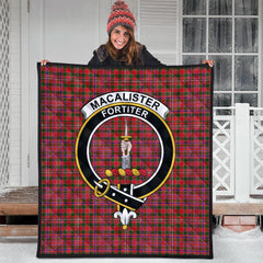 MacAlister Modern Tartan Crest Quilt