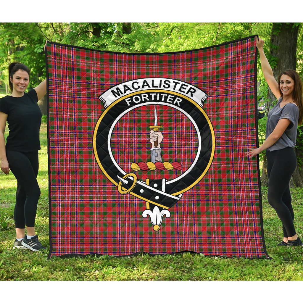MacAlister Modern Tartan Crest Quilt