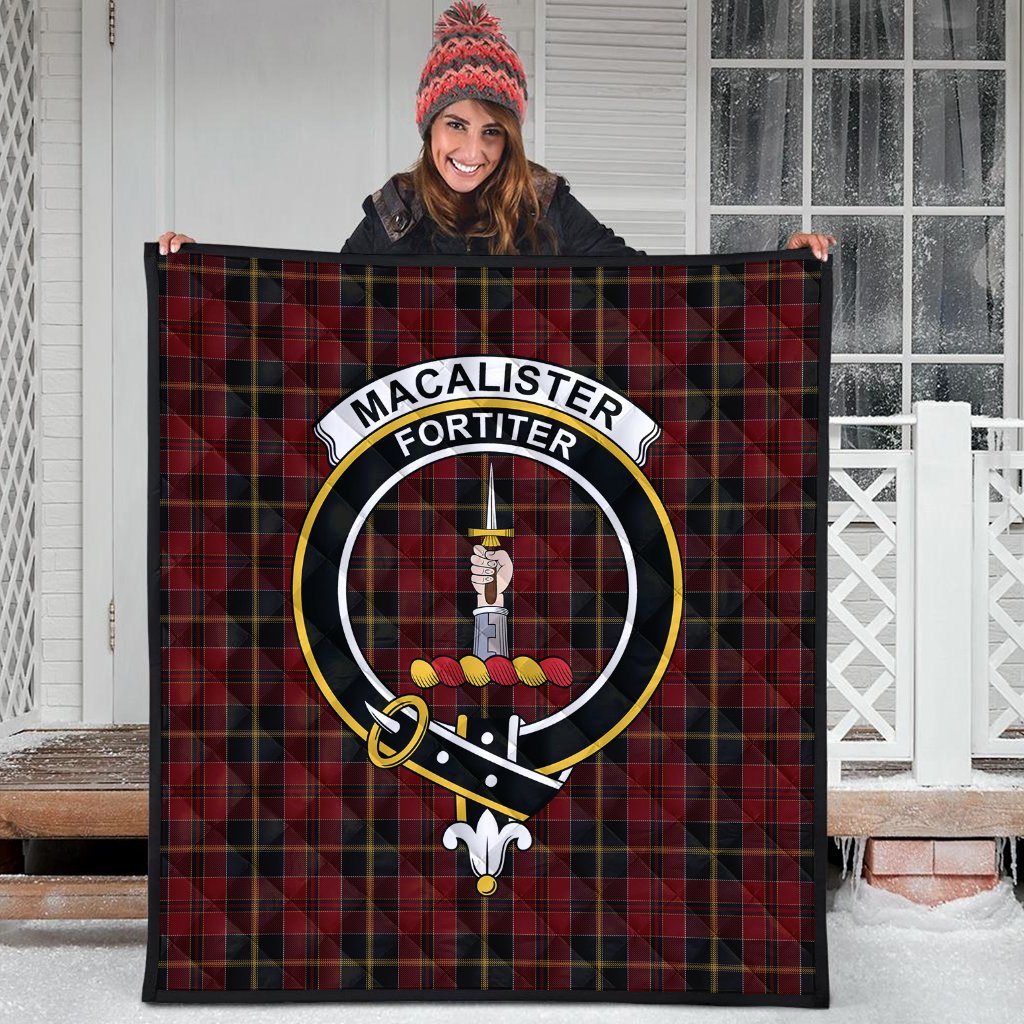 MacAlister of Skye Tartan Crest Quilt