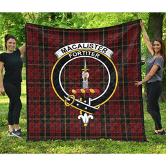 MacAlister of Skye Tartan Crest Quilt