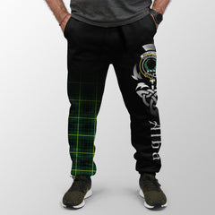 MacArthur Modern Tartan Crest Jogger Sweatpants - Alba Celtic Style