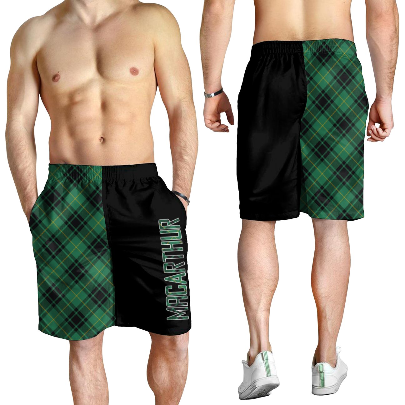 MacArthur Ancient Tartan Crest Men's Short - Cross Style