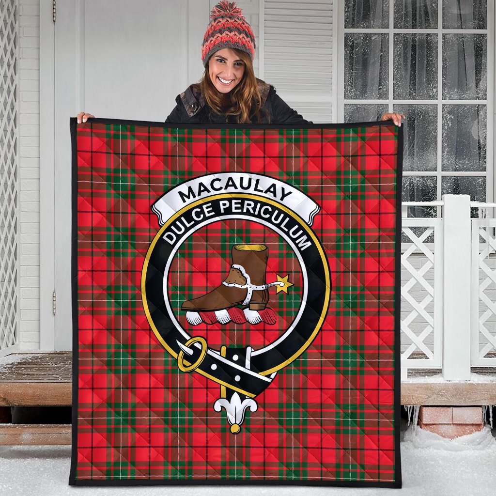 MacAulay Modern Tartan Crest Quilt