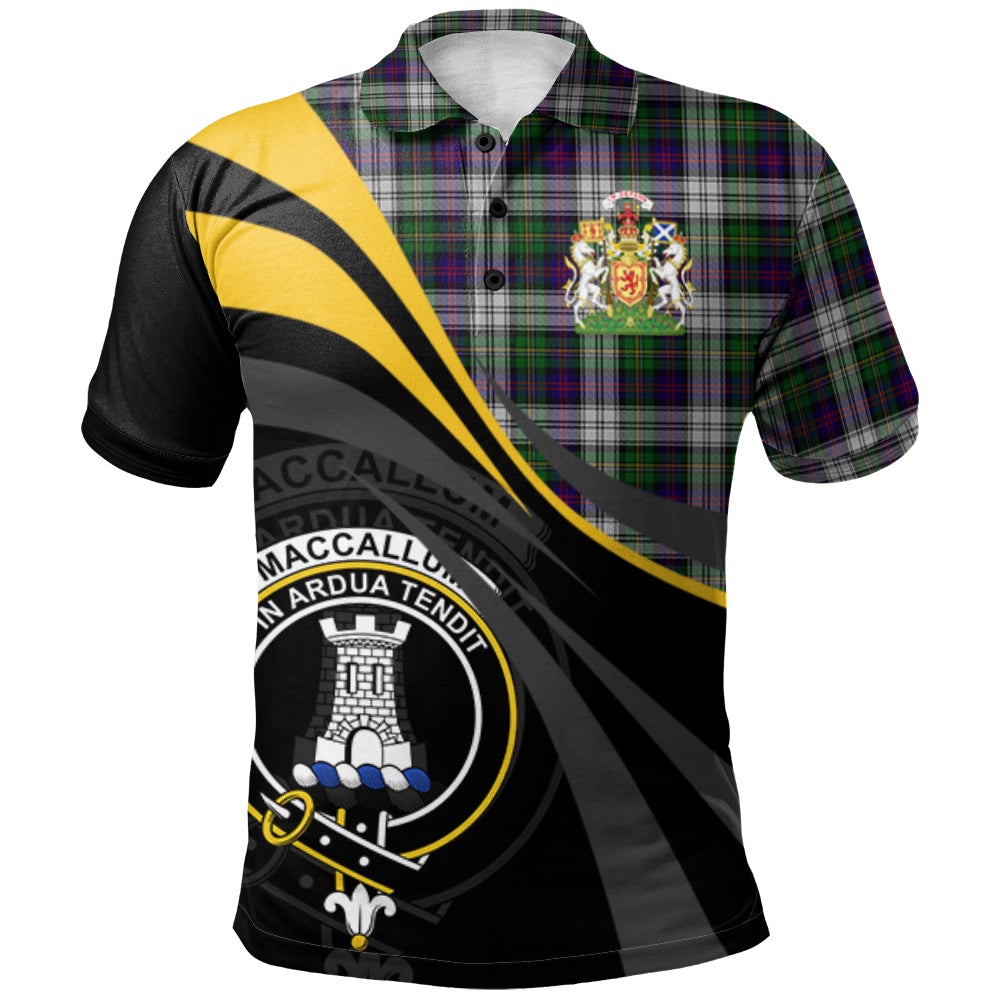 MacCallum (Malcolm) Dress 01 Tartan Polo Shirt - Royal Coat Of Arms Style