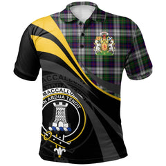 MacCallum (Malcolm) Dress 01 Tartan Polo Shirt - Royal Coat Of Arms Style