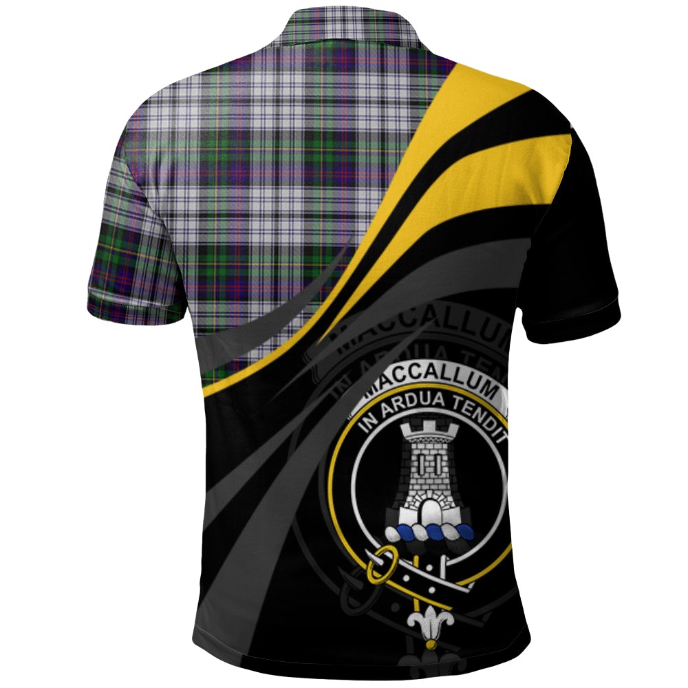 MacCallum (Malcolm) Dress 02 Tartan Polo Shirt - Royal Coat Of Arms Style