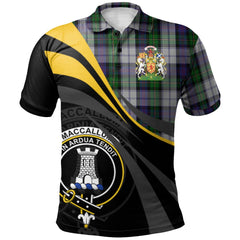 MacCallum (Malcolm) Dress 03 Tartan Polo Shirt - Royal Coat Of Arms Style