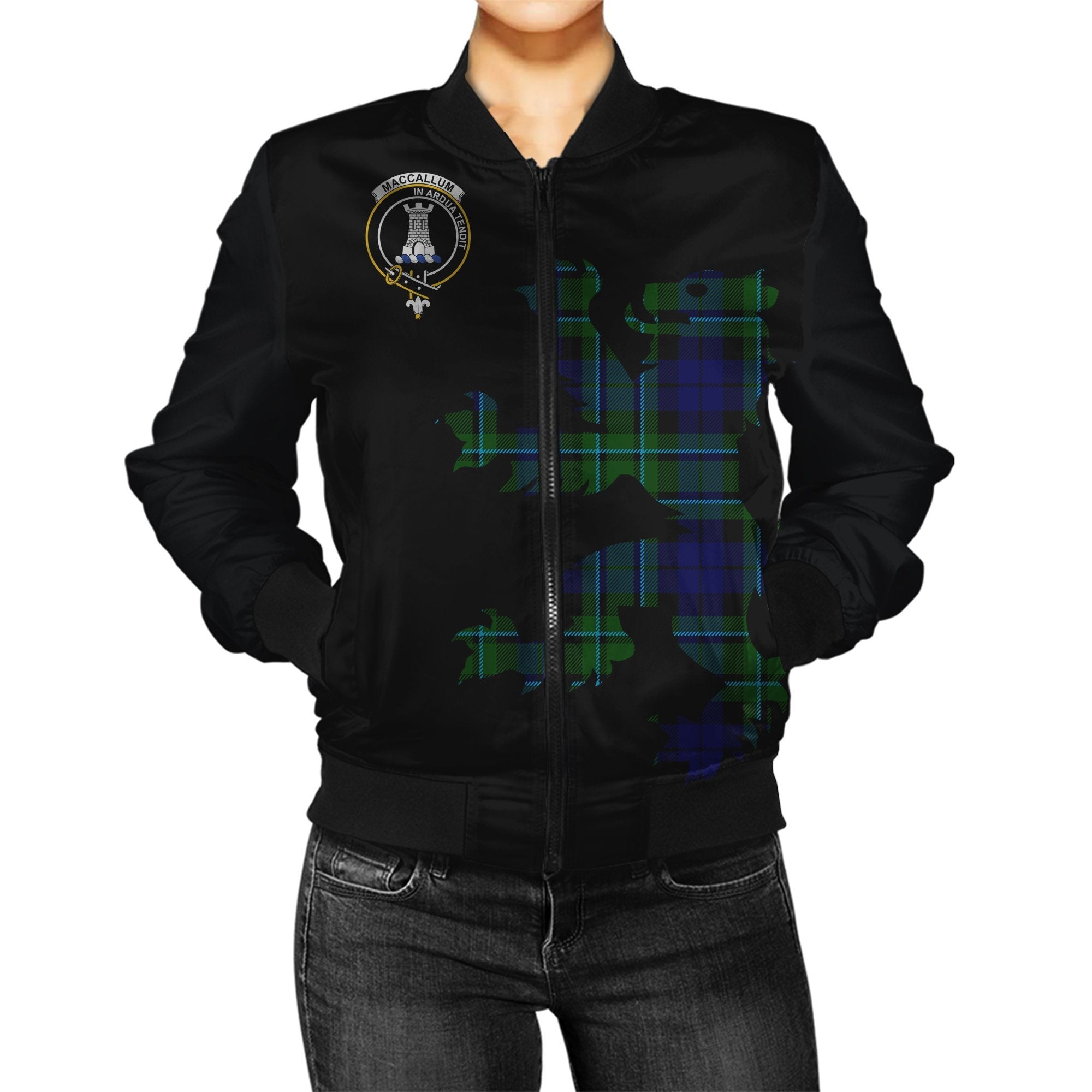 MacCallum Tartan Bomber Jacket Lion & Thistle