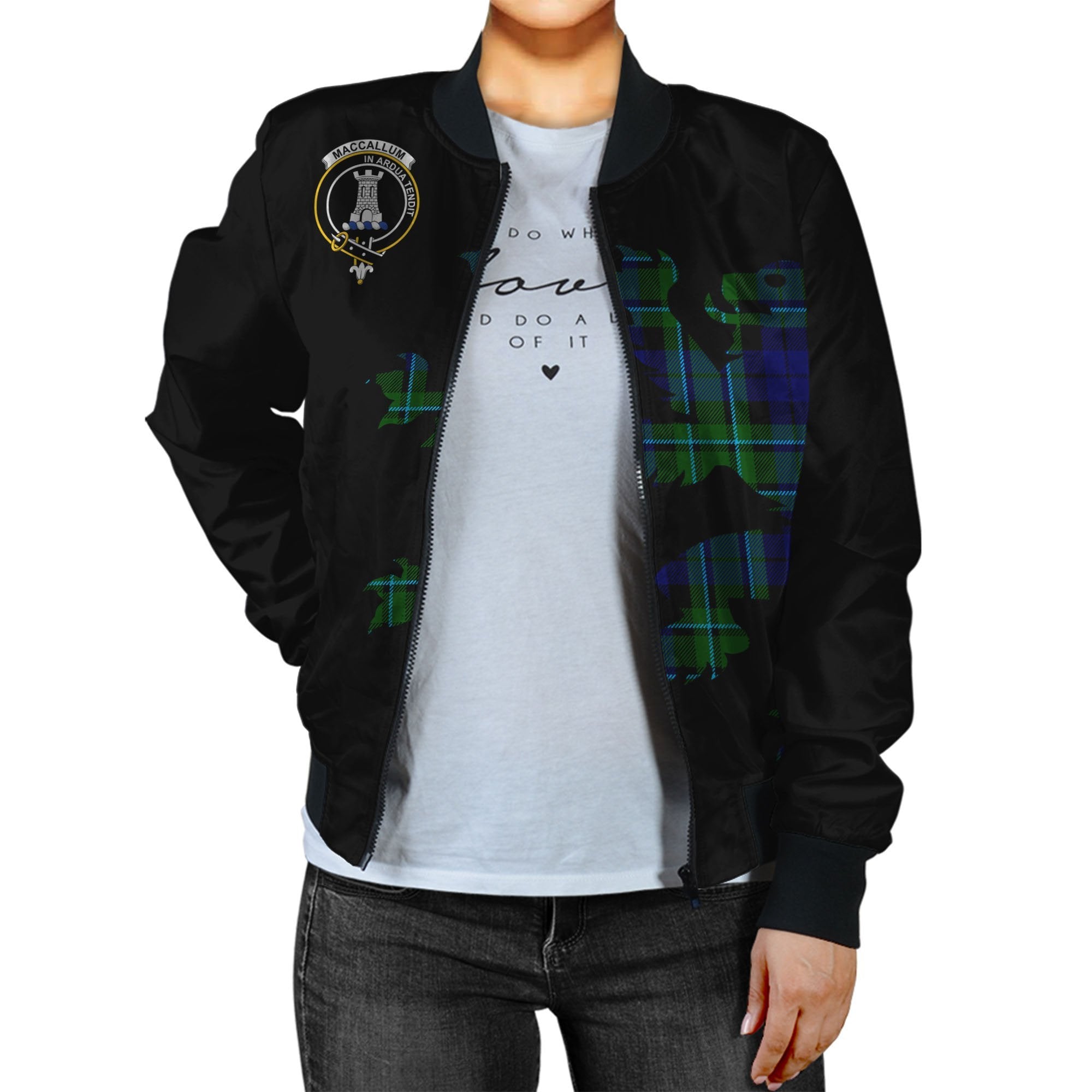 MacCallum Tartan Bomber Jacket Lion & Thistle