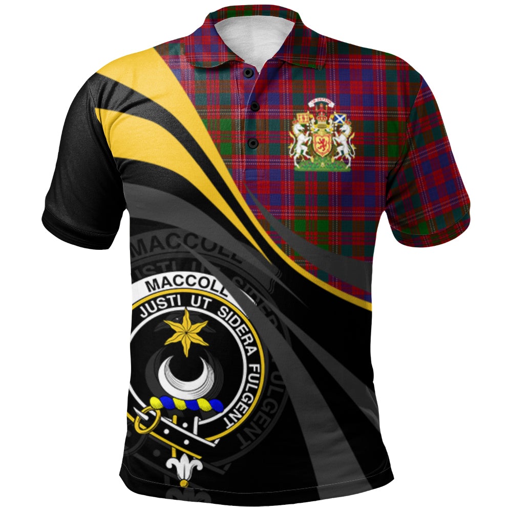 MacColl Hunting Tartan Polo Shirt - Royal Coat Of Arms Style