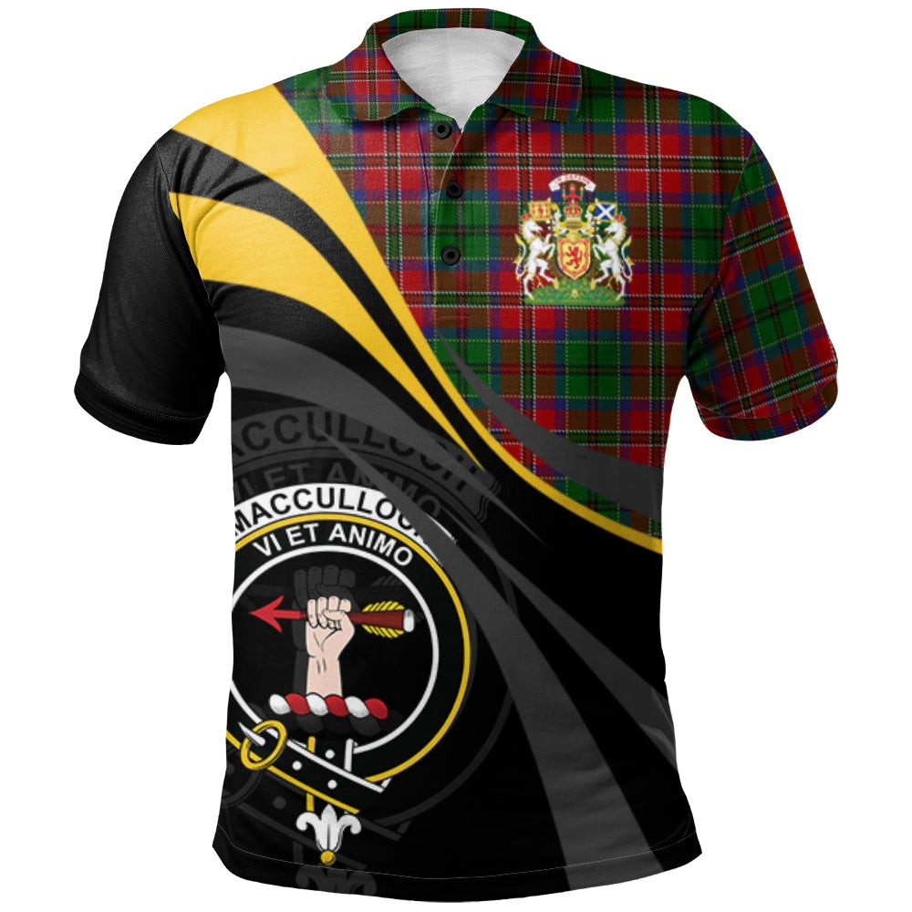 MacCulloch Tartan Polo Shirt - Royal Coat Of Arms Style