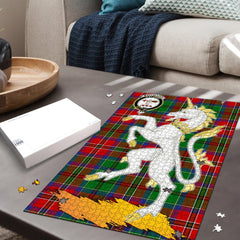 MacCulloch Tartan Crest Unicorn Scotland Jigsaw Puzzles