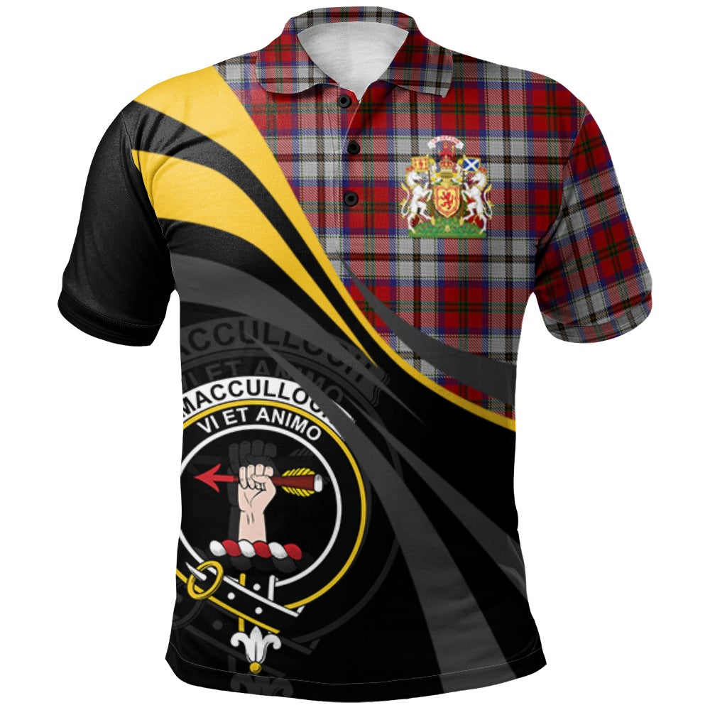 MacCulloch Dress Tartan Polo Shirt - Royal Coat Of Arms Style