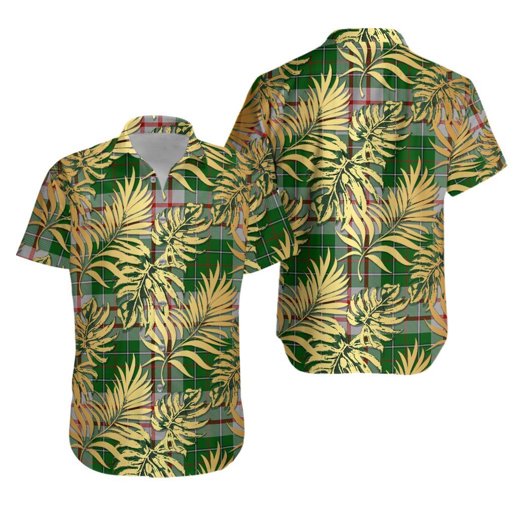MacDiarmid Dress Tartan Vintage Leaves Hawaiian Shirt