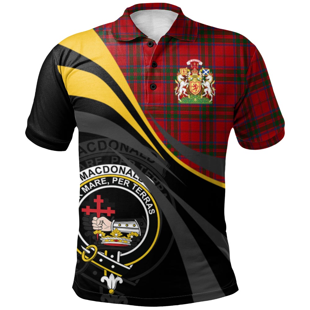 MacDonald 02 Tartan Polo Shirt - Royal Coat Of Arms Style