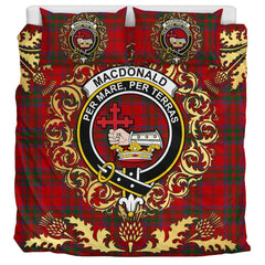 MacDonald 02 Tartan Crest Bedding Set - Golden Thistle Style