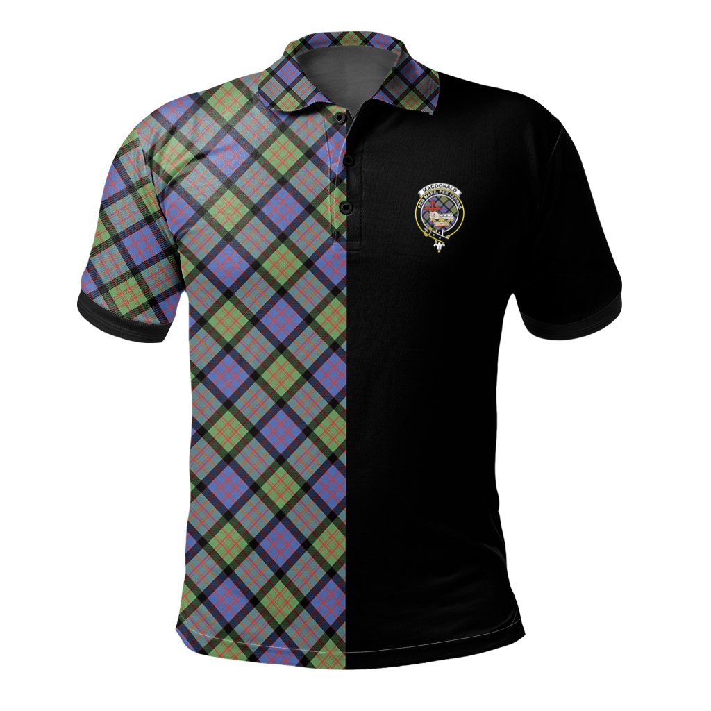 MacDonald Ancient Tartan Polo Shirt Half of Me - Cross Style
