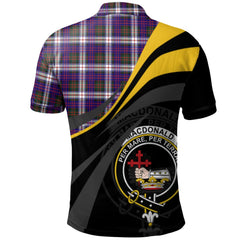 MacDonald Dress Modern Tartan Polo Shirt - Royal Coat Of Arms Style