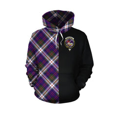 MacDonald Dress Modern Tartan Hoodie Half of Me - Cross Style