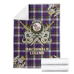 MacDonald Dress Modern Tartan Gold Courage Symbol Blanket
