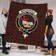 MacDonald of Aird and Valley Tartan Crest Quilt