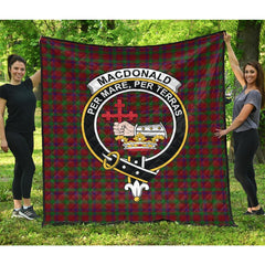 MacDonald of Aird and Valley Tartan Crest Quilt