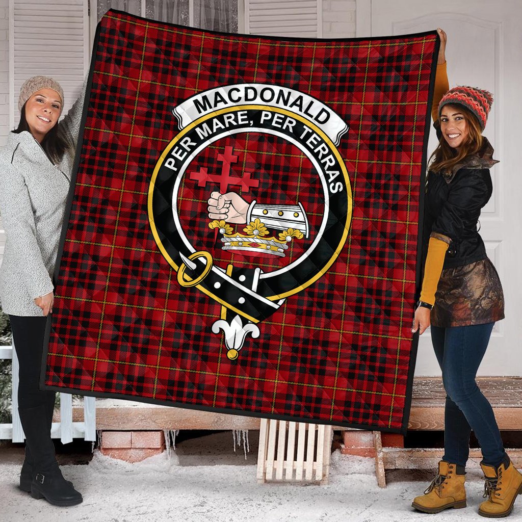 MacDonald of Ardnamurchan Tartan Crest Quilt