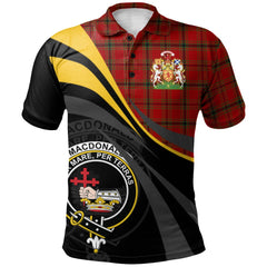 MacDonald of Belfinlay Tartan Polo Shirt - Royal Coat Of Arms Style