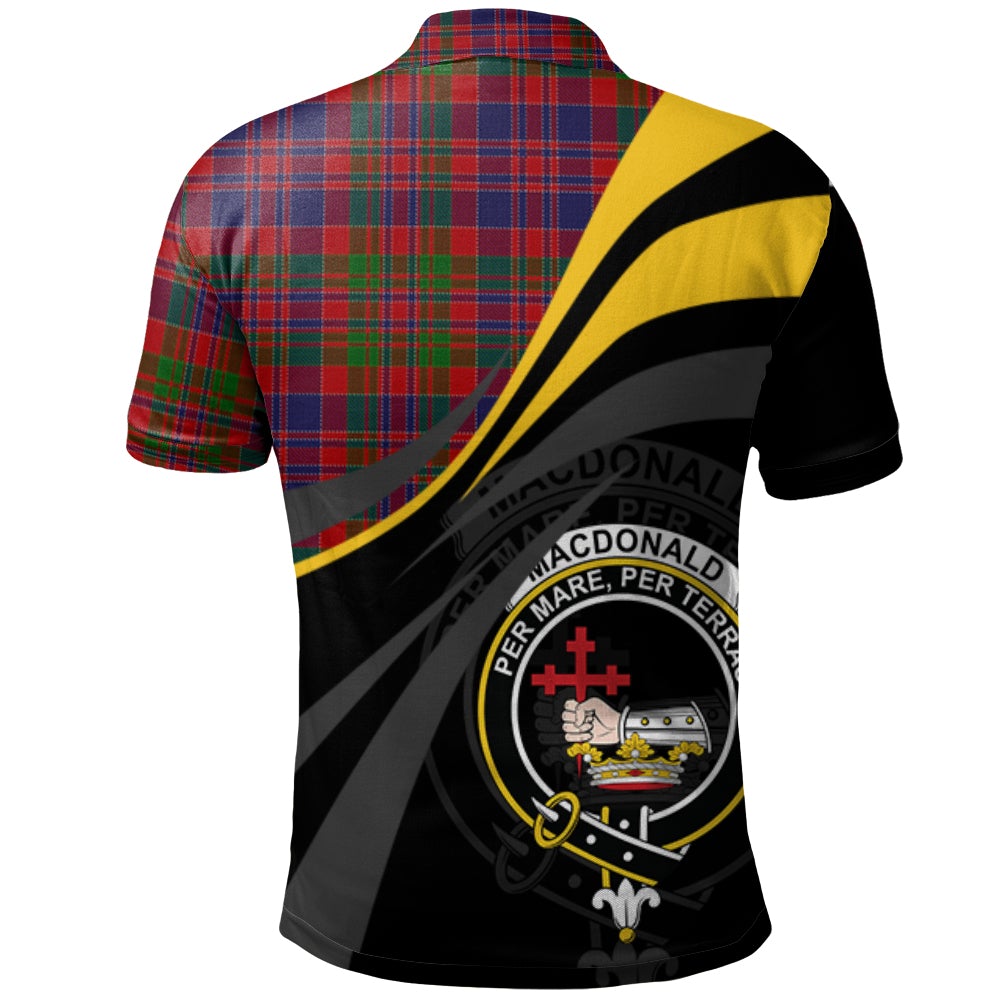 MacDonald of Boisdale Tartan Polo Shirt - Royal Coat Of Arms Style