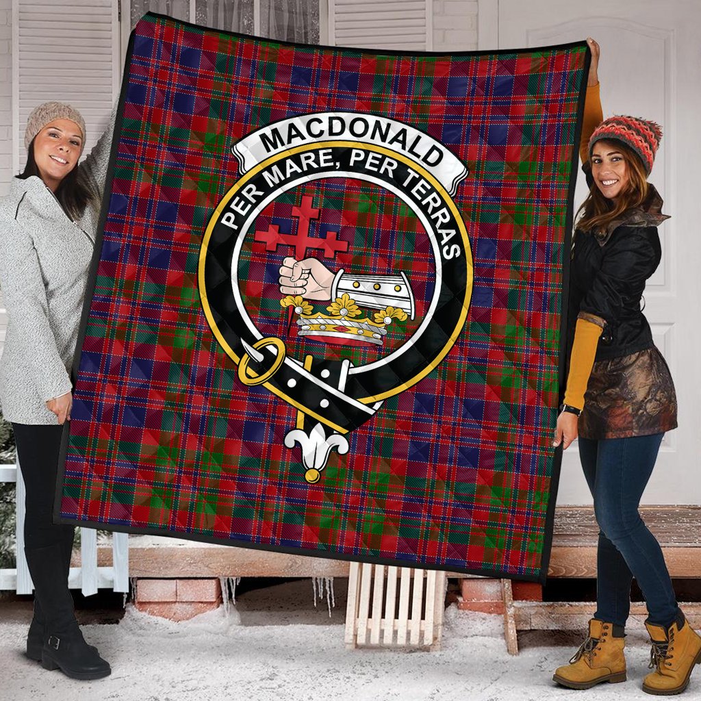 MacDonald of Boisdale Tartan Crest Quilt
