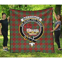 MacDonald of Kingsburgh Tartan Crest Quilt
