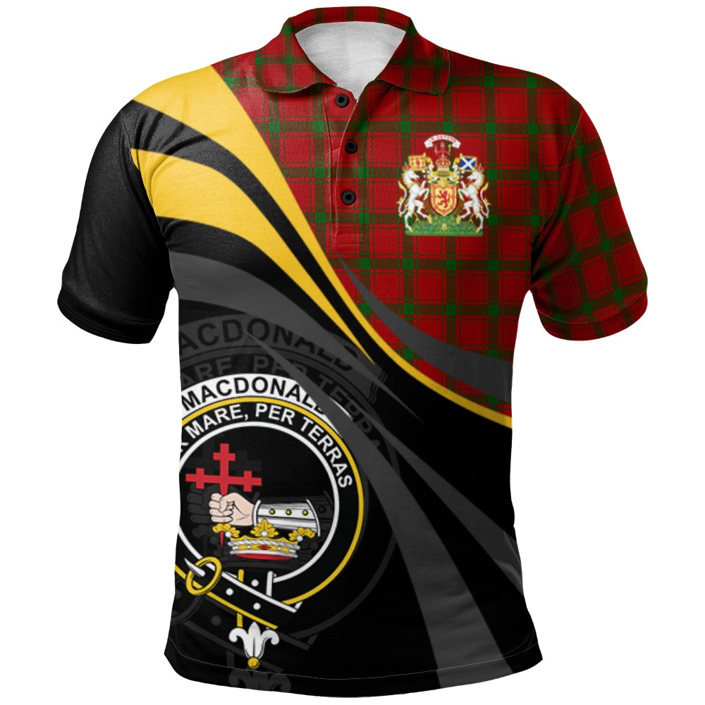 MacDonald of Sleat Tartan Polo Shirt - Royal Coat Of Arms Style
