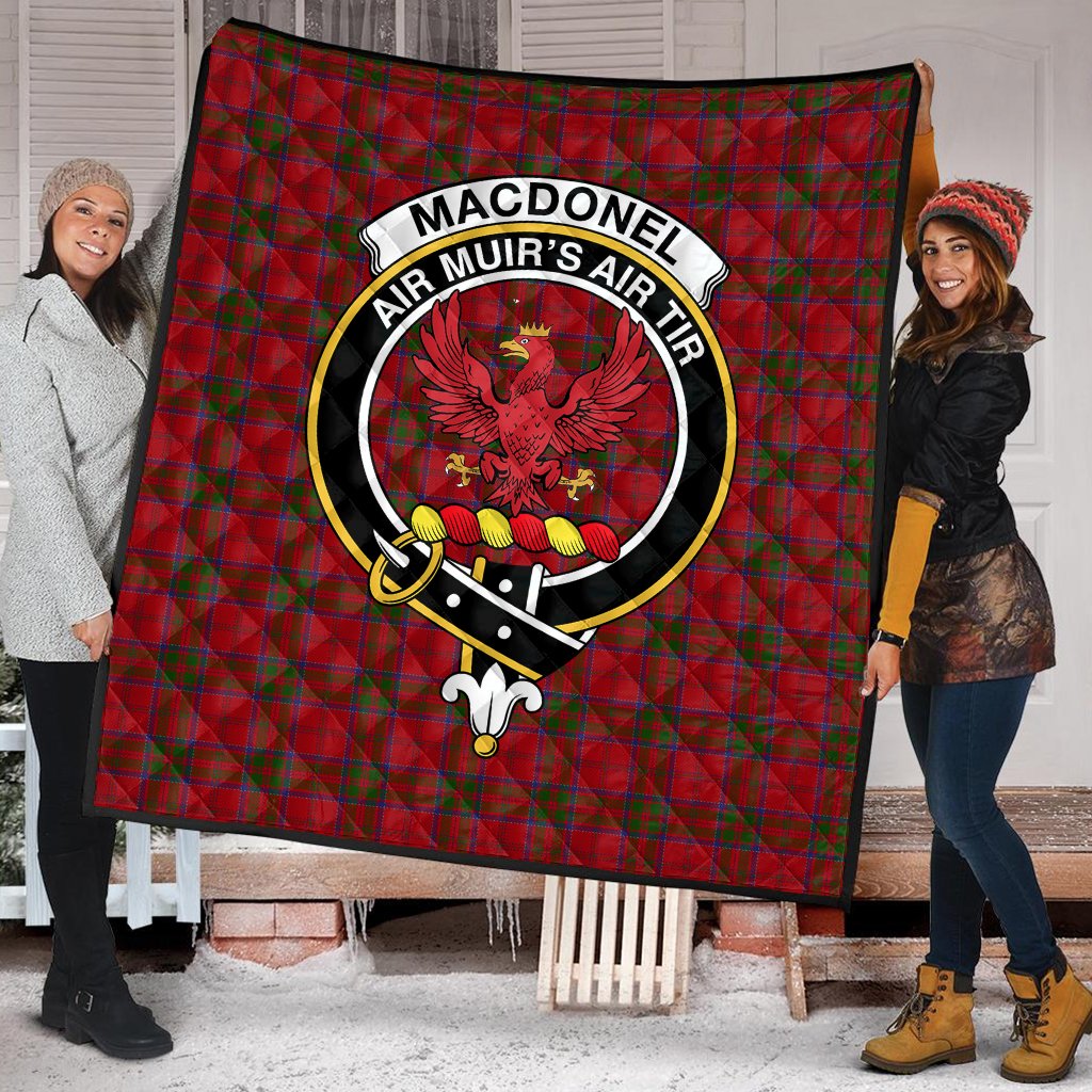 MacDonell of Keppoch Tartan Crest Quilt