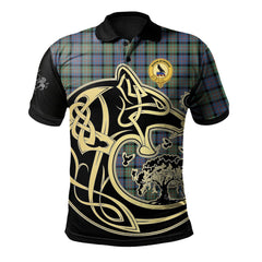 MacDonnell of Glengarry Ancient Tartan Polo Shirt Viking Wolf