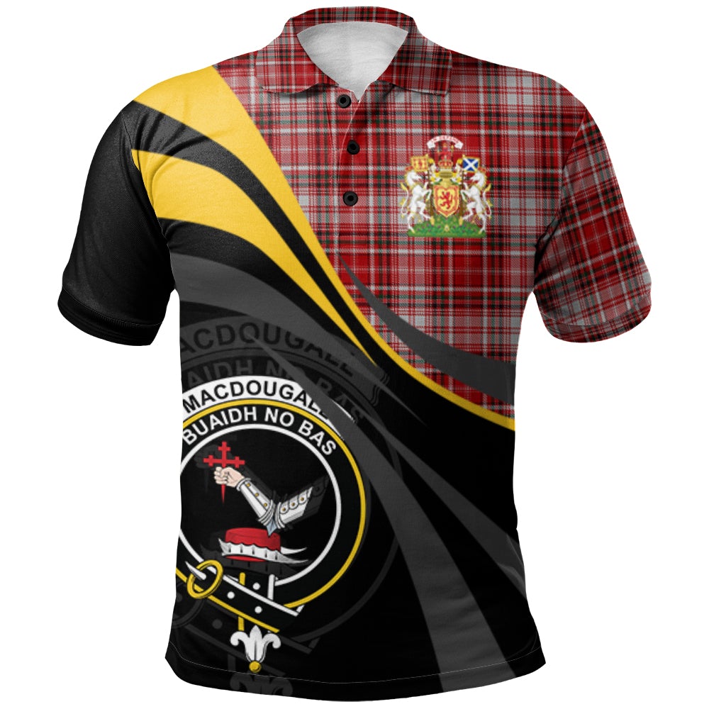 MacDougal Dress Tartan Polo Shirt - Royal Coat Of Arms Style