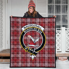 MacDougal Dress Tartan Crest Quilt