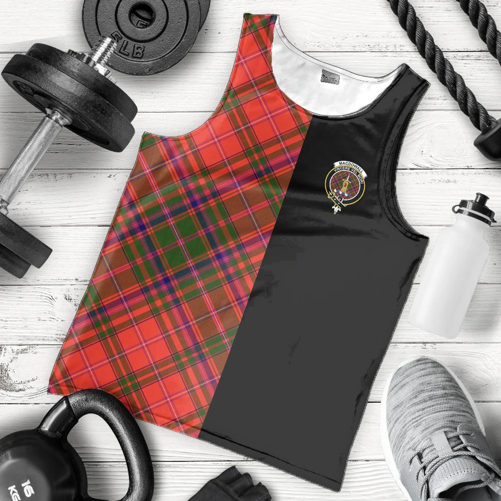 MacDowall Tartan Crest Men's Tank Top - Cross Style