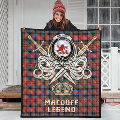 MacDuff Ancient Tartan Crest Legend Gold Royal Premium Quilt