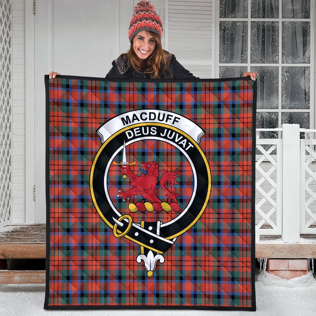 MacDuff Ancient Tartan Crest Quilt