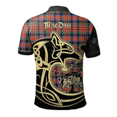 MacDuff Ancient Tartan Polo Shirt Viking Wolf