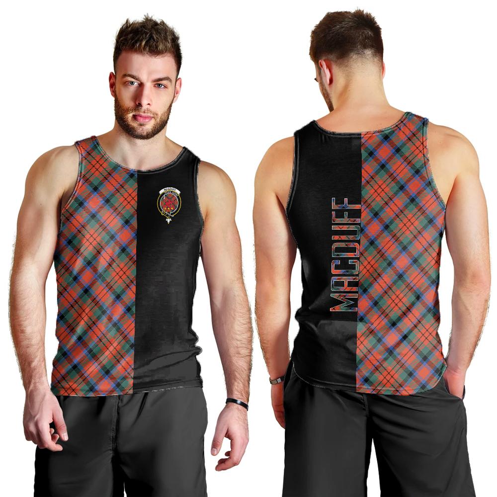 MacDuff Ancient Tartan Crest Men's Tank Top - Cross Style