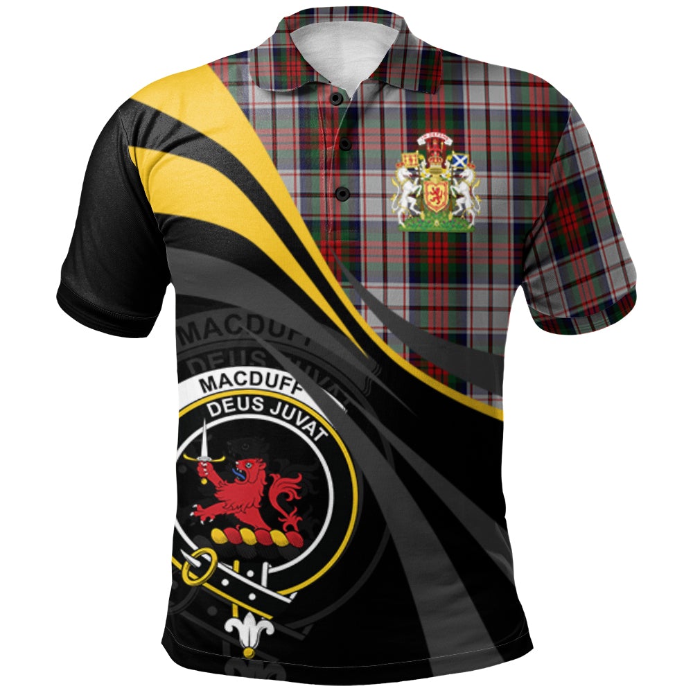 MacDuff Dress 04 Tartan Polo Shirt - Royal Coat Of Arms Style